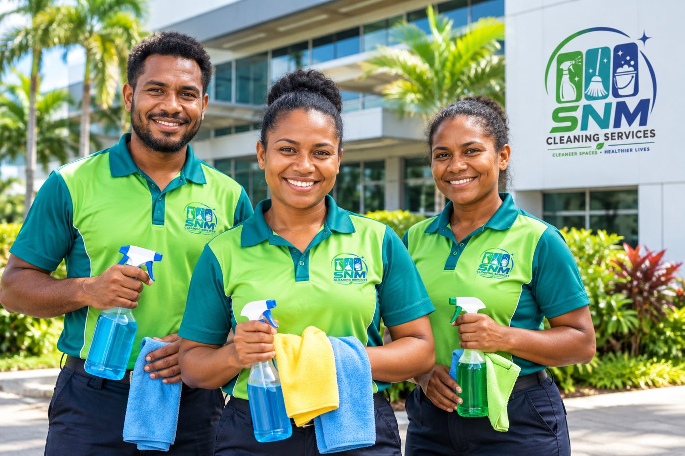 SNM Cleaning Services team